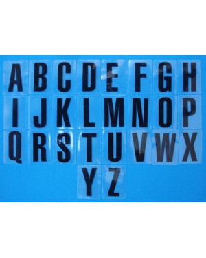 Letters Black A-Z (self-adhesive)