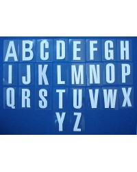 Letters White A-Z (self-adhesive)
